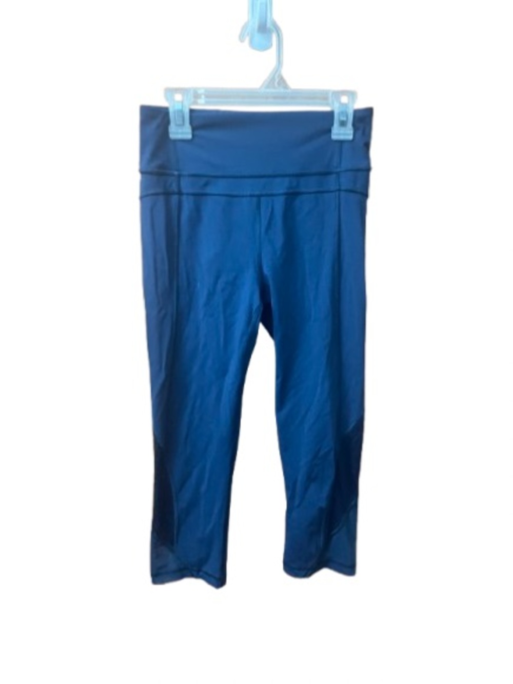 LULULEMON Blue Leggings with Mesh Side panels